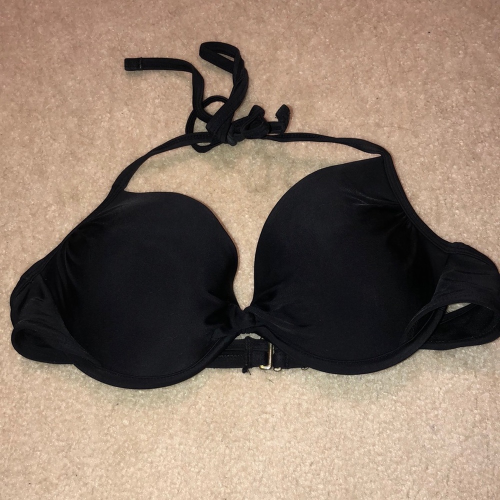 Black bathing suit top, little bit of a push up